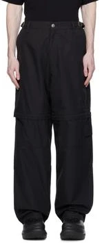 VTMNTS | Black Detachable Leg Cargo Pants 独家减免邮费