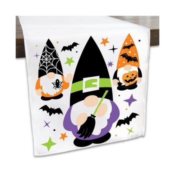 商品Halloween Gnomes - Spooky Fall Party Dining Tabletop Decor - Cloth Table Runner - 13 x 70 inches图片