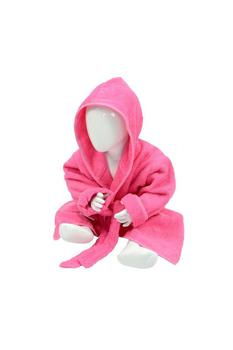 商品A&R Towels Baby/Toddler Babiezz Hooded Bathrobe (Pink) (24/36 Months)图片