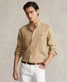 Ralph Lauren | 男士经典版型亚麻衬衫,商家Macy's,价格¥742