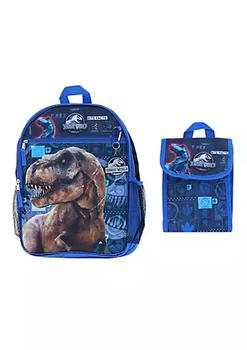 商品Boy's Jurassic World 16-Inch Backpack with Matching Lunch Bag图片