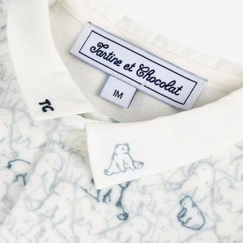 Tartine et Chocolat | Baby Bear Print Pajama Footie In Ivory,商家Premium Outlets,价格¥598
