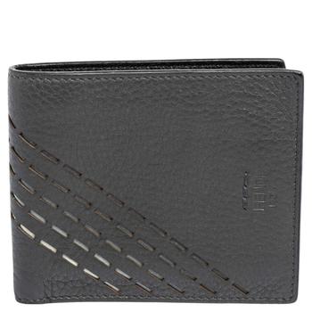 加拿大芬迪男包, [二手商品] Fendi | Fendi Grey Leather Cut Out Bifold Wallet商品图片 3.3折