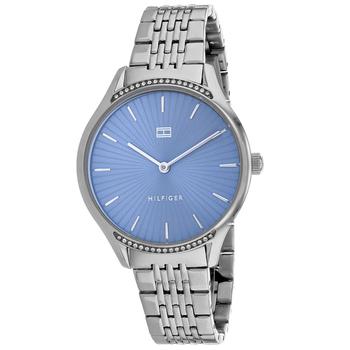 tommy hilfiger手表是什么牌子, Tommy Hilfiger | Gray Quartz Blue Dial Ladies Watch 1782210商品图片 8.6折