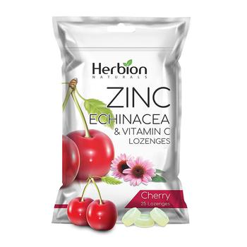 商品Herbion Naturals Zinc, Echinacea & Vitamin C Lozenges with Natural Cherry Flavor - 25 CT,商家MyOTCStore,价格¥15图片