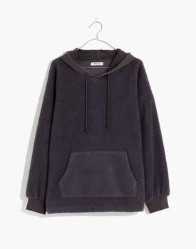女装Madewell, Madewell | (Re)sourced Fleece Bubble-Sleeve Hoodie Sweatshirt商品图片 6.5折