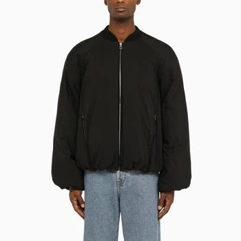 Loewe | Black padded fabric bomber jacket,商家The Double F,价格¥14191