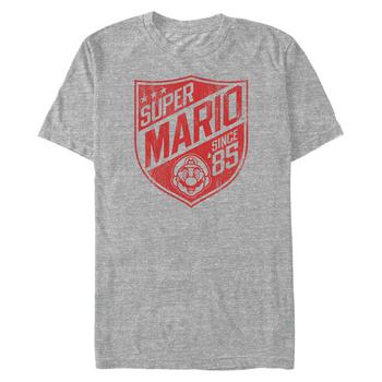 Nintendo | Nintendo Men's Super Mario Since '85 Shield Logo Short Sleeve T-Shirt商品图片,独家减免邮费