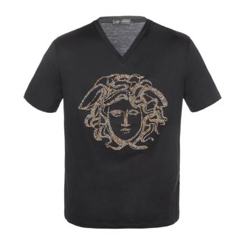 Versace | VERSACE 范思哲 黑色男士短袖T恤 A79221-A201952-A008商品图片,独家减免邮费