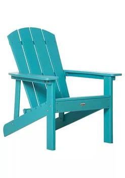 Outsunny | Outdoor HDPE Adirondack Deck ChairPlastic Lounger with High Back and Wide Seat Turquoise,商家Belk,价格¥1366