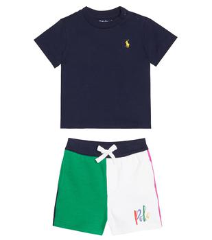商品Ralph Lauren | 婴幼儿 — 棉质T恤与短裤套装,商家MyTheresa CN,价格¥484图片