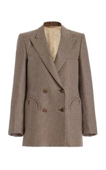 推荐Blazé Milano - Ambra Everyday Silk Blazer - Brown - 1 - Moda Operandi商品