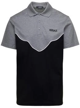 Versace | Versace Logo Embroidered Short-Sleeved Polo Shirt 6.2折