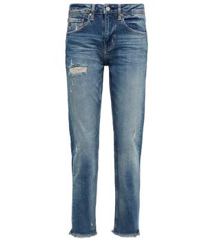 AG Jeans | Ex Boyfriend中腰九分牛仔裤商品图片,