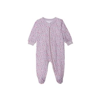 商品Baby Girl Organic Cotton One Piece Printed Pajama Lilac Little Flowers - Infant图片