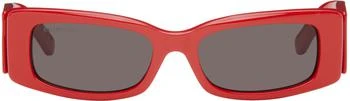 推荐Red Everyday Rectangular Sunglasses商品