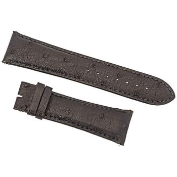 商品24 MM Matte Black Ostrich Leather Strap,商家Jomashop,价格¥293图片