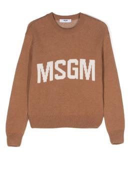 商品MSGM | MSGM Kids Biscuit Sweater With Inlaid Logo,商家Italist,价格¥1133图片