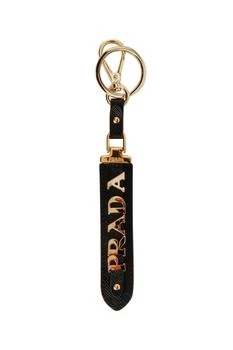 Prada | Prada Saffiano Logo Plaque Key Ring,商家Cettire,价格¥2341