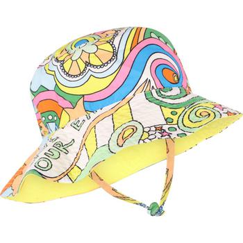 商品Stella McCartney | All over love to dream and guitar print multicolored bucket hat,商家BAMBINIFASHION,价格¥684图片