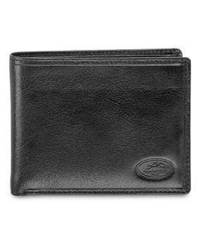 Mancini Leather Goods | Men's Equestrian2 Collection RFID Secure Billfold with Removable Left Wing Passcase and Coin Pocket,商家Macy's,价格¥360