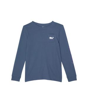 Vineyard Vines, Vineyard Vines | Halloween Whale Long Sleeve Pocket T-Shirt (Toddler/Little Kids/Big Kids)商品图片 