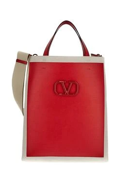 Valentino | V-Logo Signature Canvas Shopping Bag,商家OLUXURY,价格¥5499