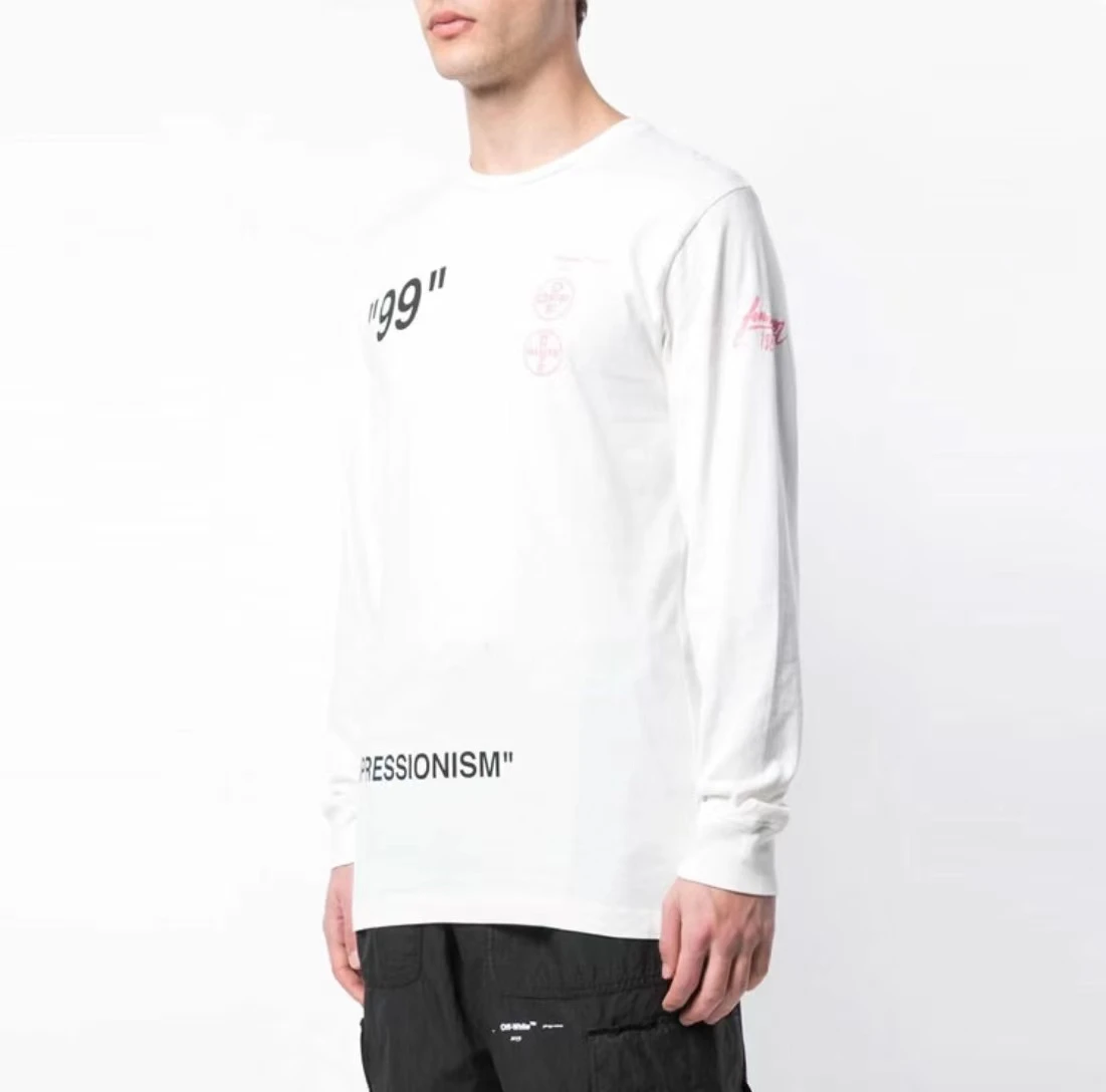 推荐OFF-WHITE 航海图案印花圆领卫衣 男款白色OMAB001R19185011-0288商品