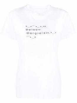 商品MAISON MARGIELA | MAISON MARGIELA 女士白色棉质短袖T恤 S51GC0515-S22816-100,商家Beyond Italylux,价格¥1597图片