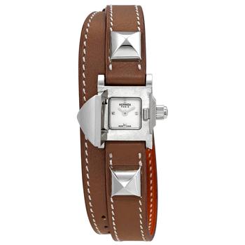 了解爱马仕手表, Hermes | Medor Quartz White Dial Ladies Watch 028352WW00商品图片 7折