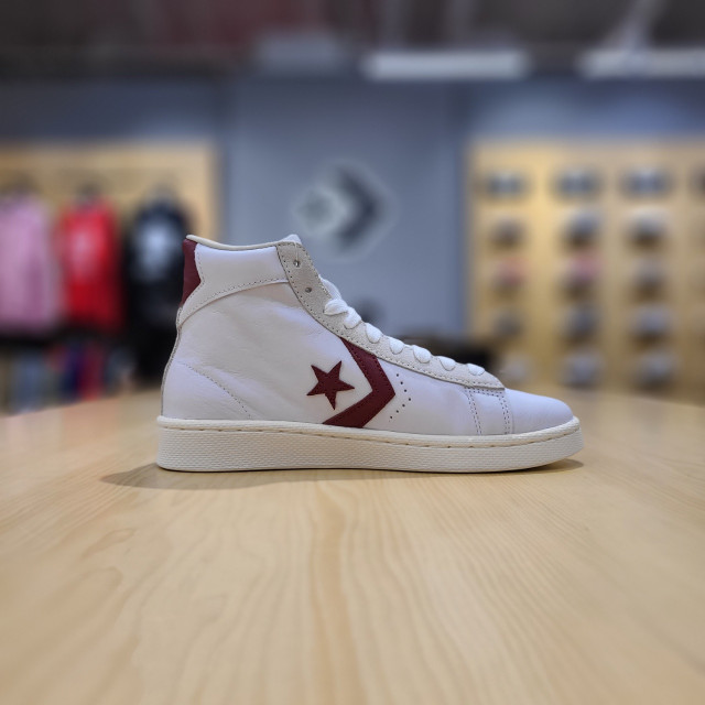匡威直邮, Converse | 【韩国直邮|包邮包税】匡威 共用 PRO LEATHER HI 运动鞋 RED/EGRET 170648C 白色商品图片 7折×额外9折, 包邮包税, 额外九折