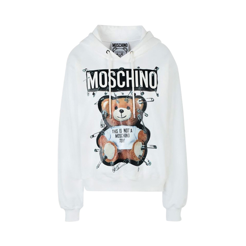 冬装莫斯奇诺卫衣, Moschino | Moschino 莫斯奇诺 女士白色印花棉质卫衣 EV1705-5527-1002商品图片 独家减免邮费
