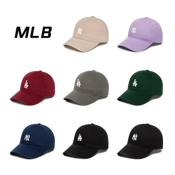 MLB品牌, 商品【享贝家】（国内现货 2.5-17日不发货）MLB 复古小标软顶棒球帽 大标男女情侣遮阳鸭舌帽 明星同款 多色, 价格¥151