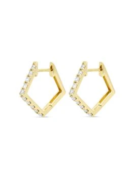 Stevie Wren | Diamond Pentagon Hoops,商家KIRNA ZABÊTE,价格¥18934