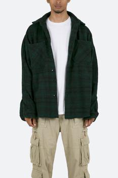 MNML | Heavyweight Woven Flannel - Navy/Green商品图片,