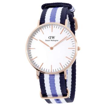 商品Daniel Wellington | Trinity 女士条纹尼龙表带腕表,商家Ashford,价格¥279图片