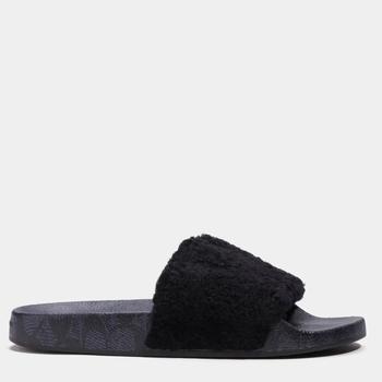 蔻驰男鞋, Coach | Coach Men's Signature Shearling Pool Slide Sandals - Black商品图片 4折