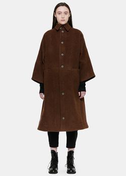 推荐Toogood Brown Lambswool Doorman Coat商品