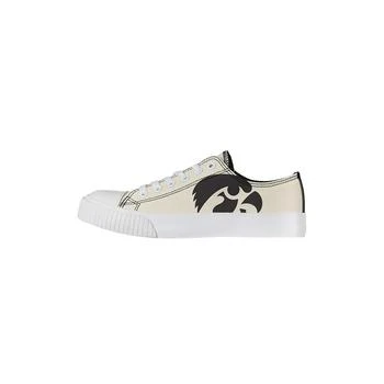 FOCO | Women's Cream Iowa Hawkeyes Low Top Canvas Shoes,商家Macy's,价格¥443
