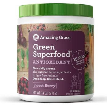 商品Amazing Grass | Amazing Grass® 超级绿色食物冲剂 莓果味,商家Walgreens,价格¥222图片