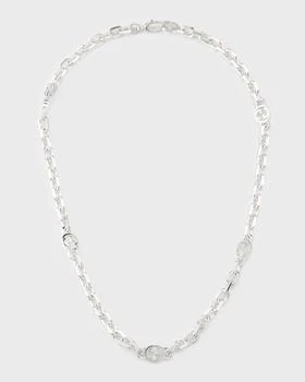 Gucci | Men's Sterling Silver Interlocking G Link Necklace 