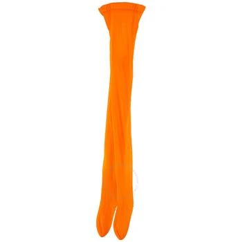 Burberry | Bright Orange Monogram Motif Seamed Tights,商家Jomashop,价格¥656