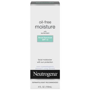 Neutrogena | Oil Free Facial Moisturizer With SPF 15 Sunscreen Fragrance-Free商品图片,