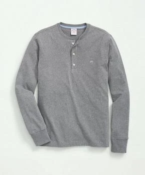 Brooks Brothers | Cotton Henley Long-Sleeve T-Shirt 3.7折×额外7.5折, 独家减免邮费, 额外七五折