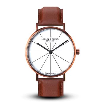 推荐Copper, White & Brown 37 mm Absalon Watch商品