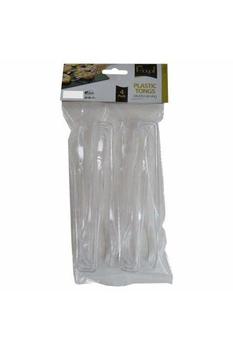 商品Essentials Prestige Plastic Tongs (Pack of 4) (Clear) (One Size),商家Verishop,价格¥79图片