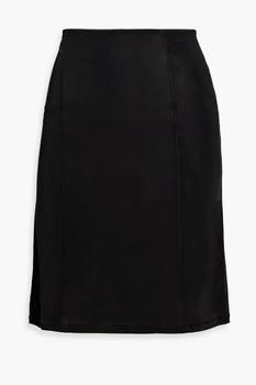 ganni裙, Ganni | Picot-trimmed jersey mini skirt商品图片 4折