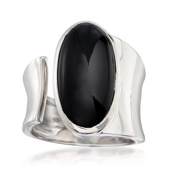 商品Ross-Simons | Ross-Simons Black Onyx Wrap Ring in Sterling Silver,商家Premium Outlets,价格¥748图片