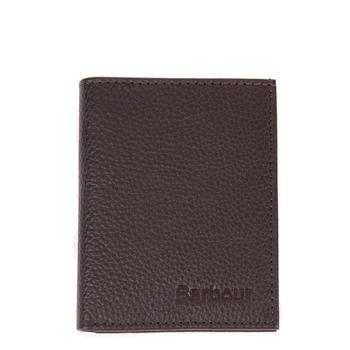 小棕瓶, Barbour | Barbour Amble Small Leather Billfold Wallet Dark Brown商品图片 