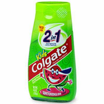 商品Colgate Childrens 2 In 1 Toothpaste And Mouthwash, Watermelon Flavor - 4.6 Oz图片